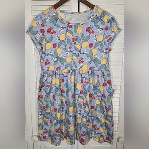 5 For 20 Wonder Nation Short Sleeve Fruit Floral Print Relaxed Fit Dress 14/16